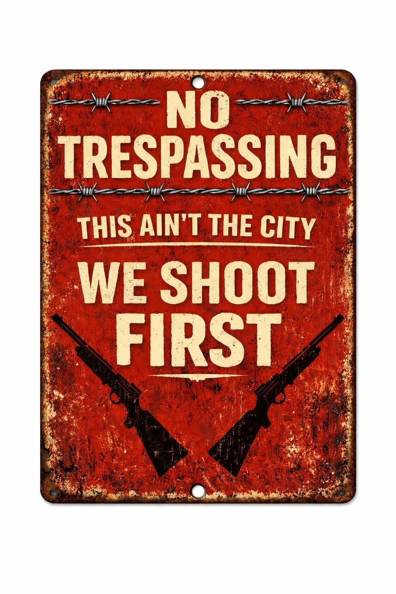 Cartel Divertido De Metal Aluminio 8x12 Pulgadas – No Molestar Con Estilo Para Garaje O Cuarto De Juegos