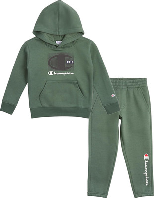 Champion Boys Hoodie and Jogger Set for Kids Piece Small, Dark