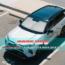 Quick-Fold Windshield Sunshade Custom Made For Toyota RAV4 19-25 Sun Shade w/Bag