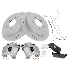 Performance Brake Pad & Rotor Kit Ceramic Fits Ford