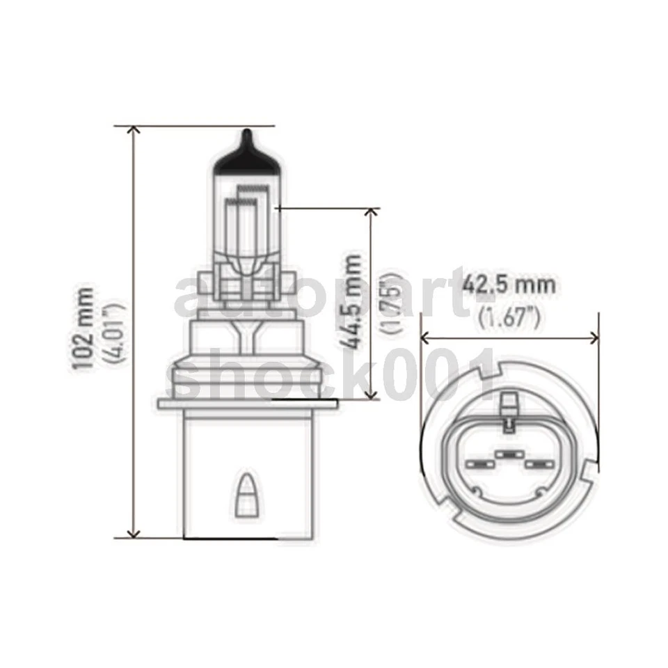 2 bombillas de faros High Beam Hella para Dodge Ram 2500 1999 2000 2001 Foto 2 de 4