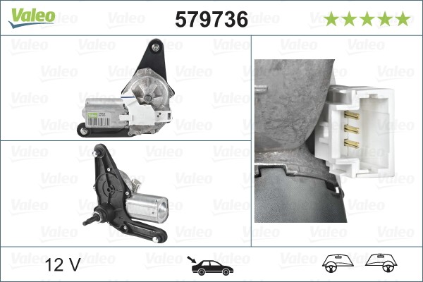 Rear VALEO-OE 579736 Wiper Motor for RENAULT