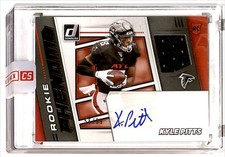 2021 Donruss Rookie Phenom Patch Auto RPA 55/99 Kyle Pitts Rookie R6220J