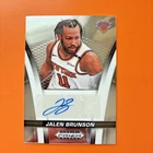 JALEN BRUNSON 2024-25 PANINI PRIZM BLACK #FB-BRU FLASHBACK SIGNATURES AUTO