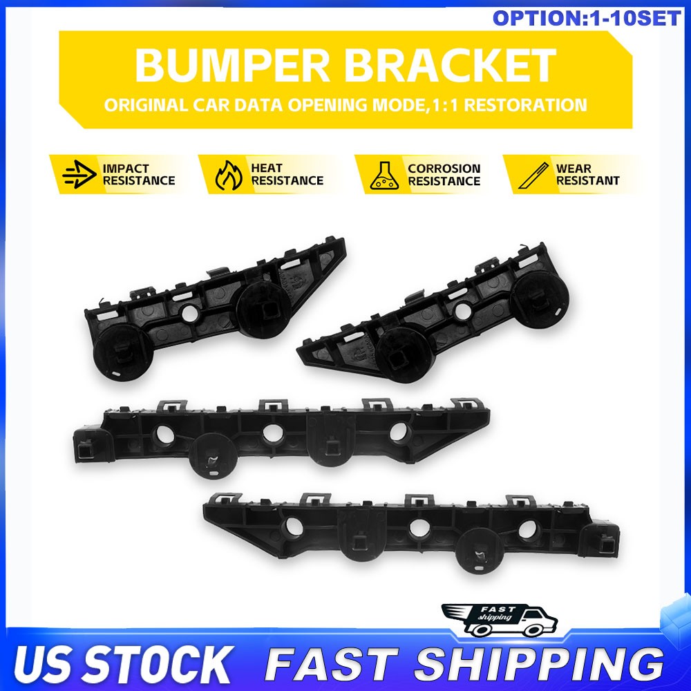 Rear Bumper Cover Supports Bracket LH RH Black For 2014-2023 Infiniti Q50 4-40x