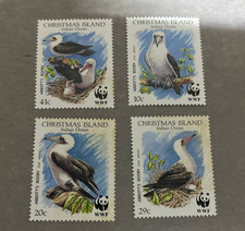 (1977) 27-12-2025 - Australia - Christmas Island x 4 mint SEA BIRD stamp (rust)