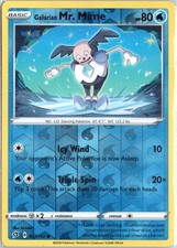 Galarian Mr. Mime Reverse Holo Common SWSH02: Rebel Clash 037/192 LP/MP