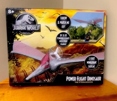 Jurassic World Power Flight Dino Pteranodon Flying Dinosaur Interactive Toy NEW