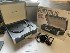 Crosley portfolio record player, Bluetooth Turntable Blue/White