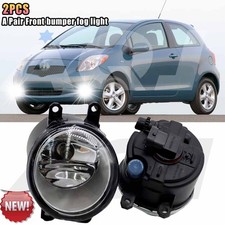 2pcs Led White Fog Lights Bumper Driving Lamps Bulb For Toyota Yaris 2007-2014