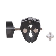 Arm Bracket For Action Cameras Double Threaded Hook Aluminum Lighting Stand