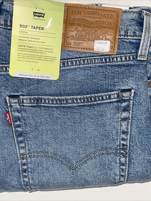 Levi's Premium 502 Taper Fit Jeans Medium Wash  In Plain View    Choose Size