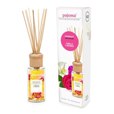 pajoma  Raumduft 100 ml mit Duftstäbchen   Lufterfrischer in 30 Duftrichtungen