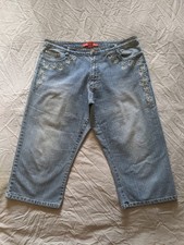 Cosmopolitan Jeanswear Size 10 Jeans Capri Length Embroidered Pockets Stretch