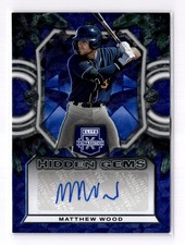 MATTHEW WOOD 2023 Panini Elite Extra Edition Hidden Gems Auto #HG-MWD