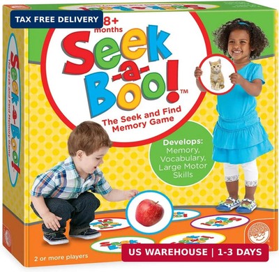 MindWare Seek-a-Boo Seek and Find Memory Game and Toddler Flash Cards Matching G