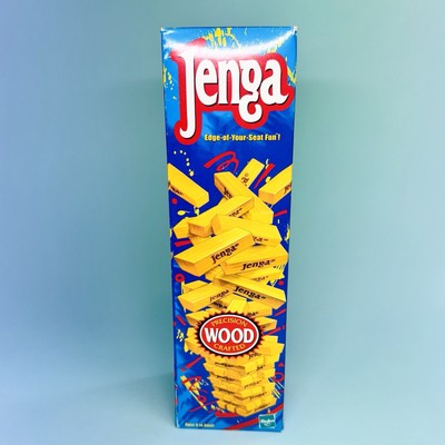 2000 Classic Jenga Wood Puzzle Game. Precision Crafted, Milton Bradley