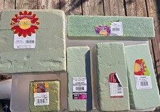 6 pack Floral Foam Blocks Green Wet Dry Flower Foam Florist Plant Bricks