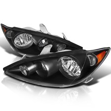 for Toyota Camry 2005 2006 Black Headlights Pair