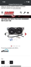3.5 Racing Water To Air Intercooler 1200hp 1200cfm Core Size 15x6.5x6