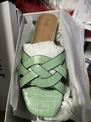 find green Damen Sandalen UK 7 EU 40 Neu im Karton 119AL2333