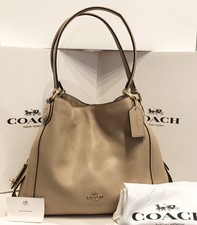 coach beechwood leather edie bolsa