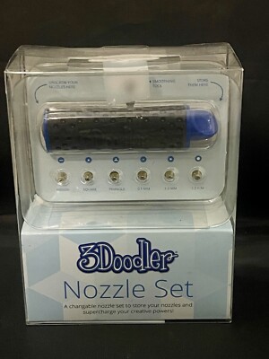 3Doodler Nozzle Set & Holder New Create Printing Sketching Drawing Pen Tool 2.0