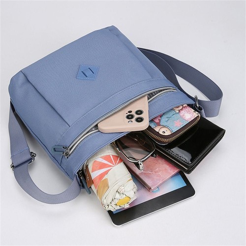 Multi-layer Messenger Bag Zipper Sling Bag Cellphone Pouch for Women Girls - Picture 4 of 18