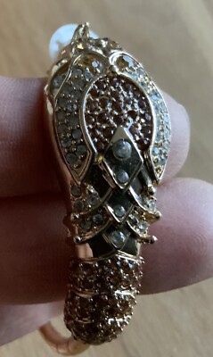 Anna Dello Russo Ohrringe Snake Strass Modeschmuck