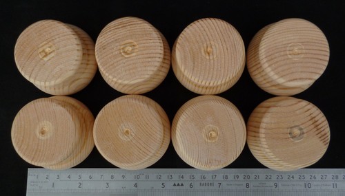 Small Pine Moulded Bun Foot 66mm * 56mm Wooden Furniture *CHOOSE QUANTITY* A3MB - Picture 27 of 31