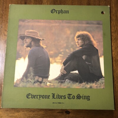 ORPHAN: Everyone Lives to Sing US London  72 Country Rock LP  Vinyl