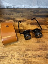 Binolux Telescopic Spectacle 2.8x Binocular Coated Glasses Japan With Case Rare