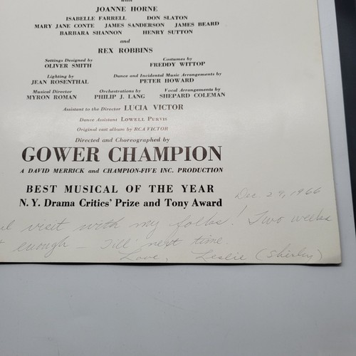 Hello Dolly Carol Channing Vintage Musical Program Book - Inscribed - Picture 5 of 7