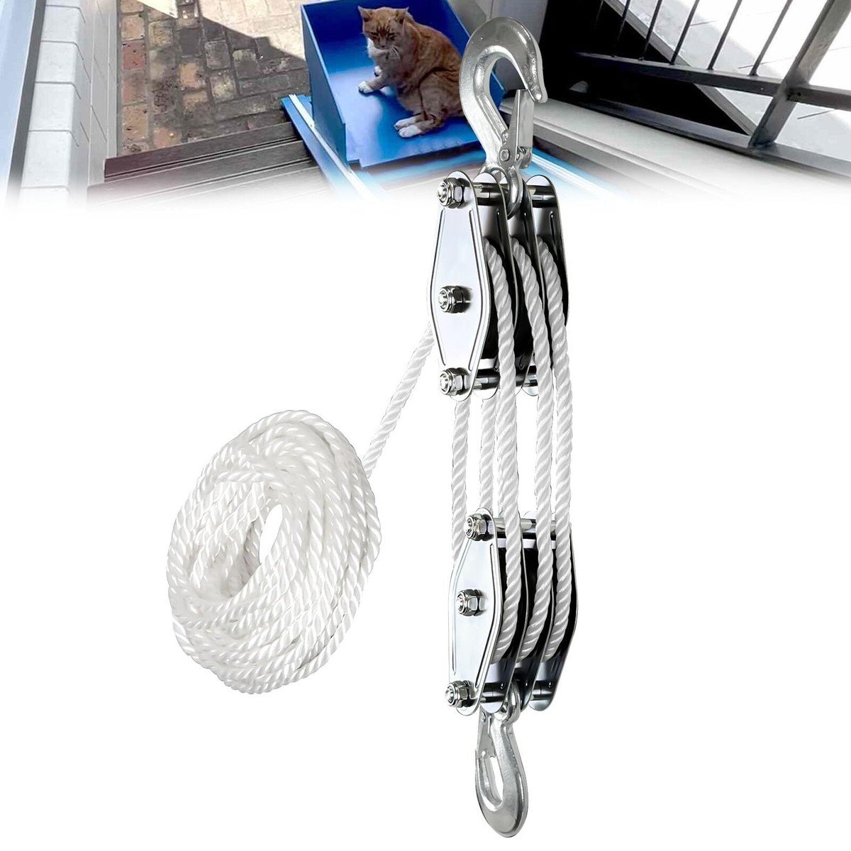 Block And Tackle Hoist System Jinwen Rope Hoist Pulley Rope Pulley