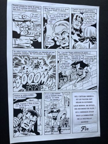 ICONIQUE Dix secondes pour sauver un pays Captain America 16 planches Kirby - Bild 17 von 17