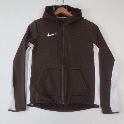 Nike Hoodie Womens Small Brown All Time Tech Vixen Full Zip Fleece Jacket