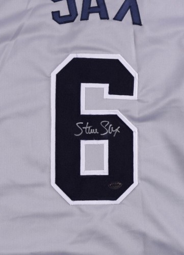 Steve Sax Signed New York Yankees Jersey (Sax Player Holo) 1982 Rookie o/t Year - Picture 2 of 4