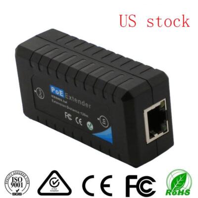 1 Port 10/100M PoE Extender Transmission 120M IEEE802.3af For Ethernet IP Camera
