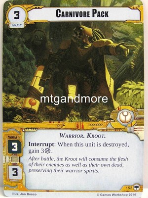 Warhammer 40000 Conquest LCG - Carnivore Pack  #152 - Base Set