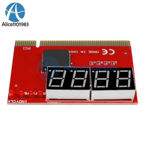 LED 4 Analyse Diagnosetester POST Karte PCI PC Analyzer Hauptplatine Digital - Bild 8 von 9