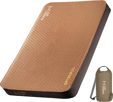 Air & Foam Camping Mattress, Self-Inflating Sleeping Pad, 4.5" Thick, with Pump