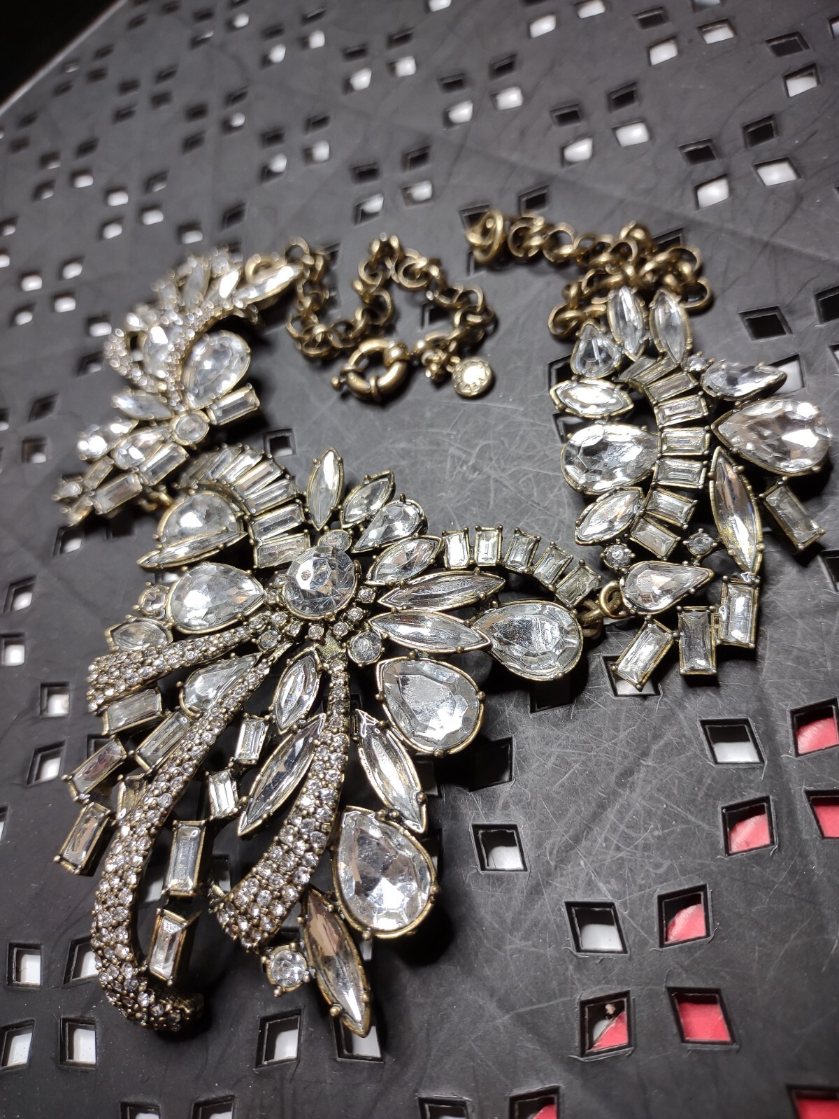 Very Pretty J Crew Statement Necklace Missing One… - image 1