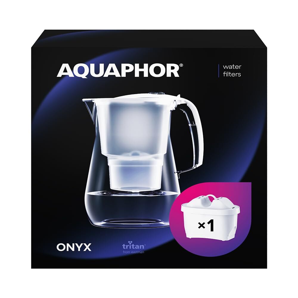 AQUAPHOR Filtro dell'acqua Onyx Blanc incl 1 filtro MAXFOR+ I Filtro...