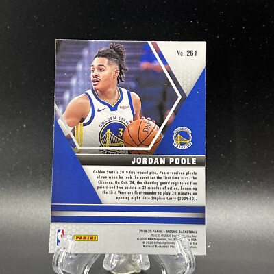 2019-20 Mosaic Debut Jordan Poole Rookie Card R14537 | eBay
