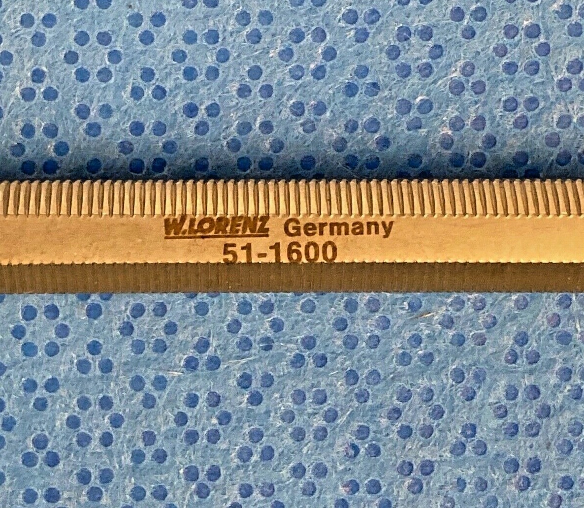 W. Lorenz 51-1600 Miller Bone File Single Cut Orthopedics