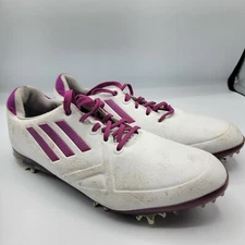 Adidas Adizero Women's Size 6.5 Tour Soft Spike Golf Shoes White Purple - 676159