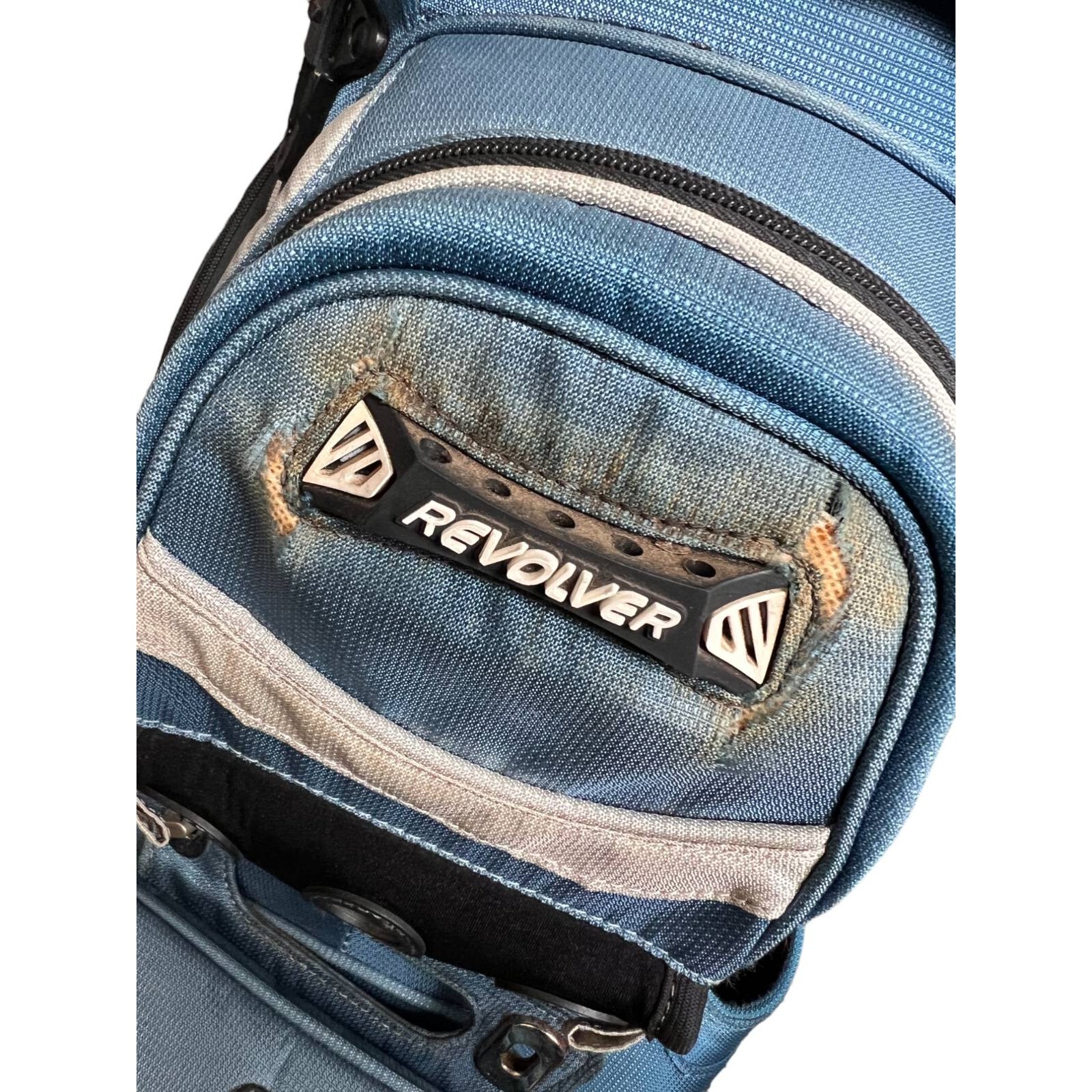 Bag Boy Revolver Cart Carry Golf Bag Blue 14-way Divider Zip Pockets 34"