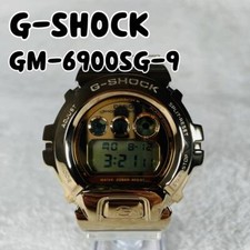 Unused Casio G-SHOCK GM-6900SG-9 Men's Wrist Watch Clear x Gold Digital with Box