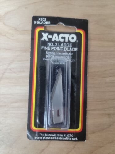 X-Acto X202, #2 large fine point blade, quantity of 5 - Picture 1 of 2