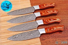 CUSTOM HANDMADE FORGED DAMASCUS STEEL STEAK KNIFE CHEF KNIFE KITCHEN KNIVES 1395